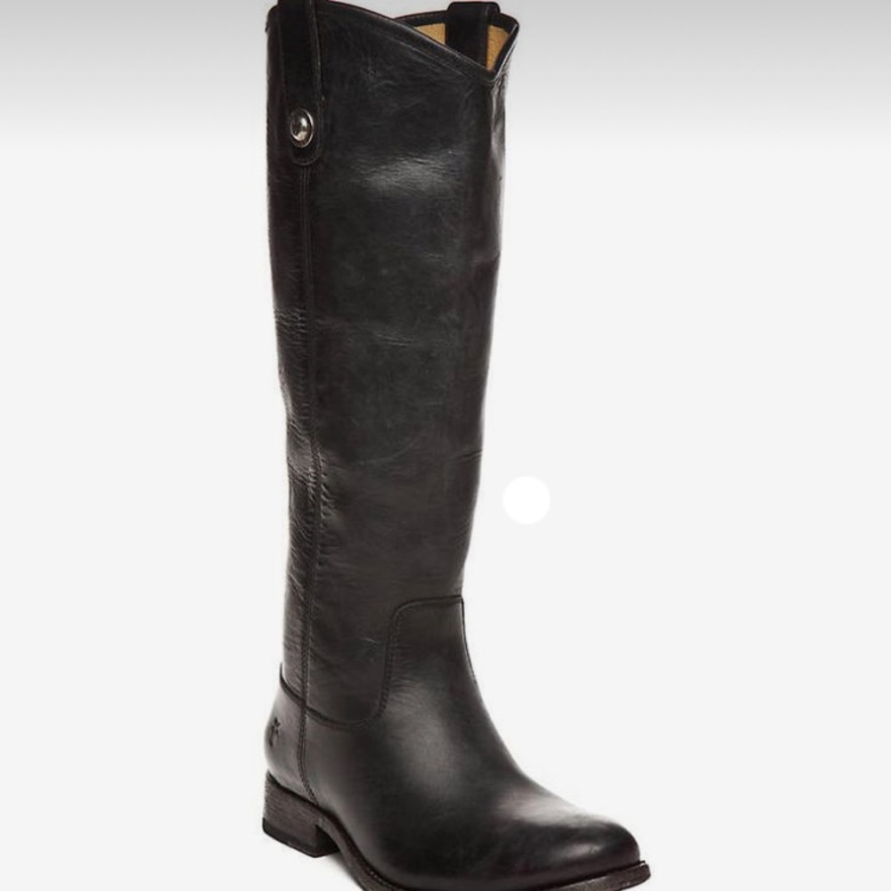 Frye Melissa Button 2 riding boots black 8.5B